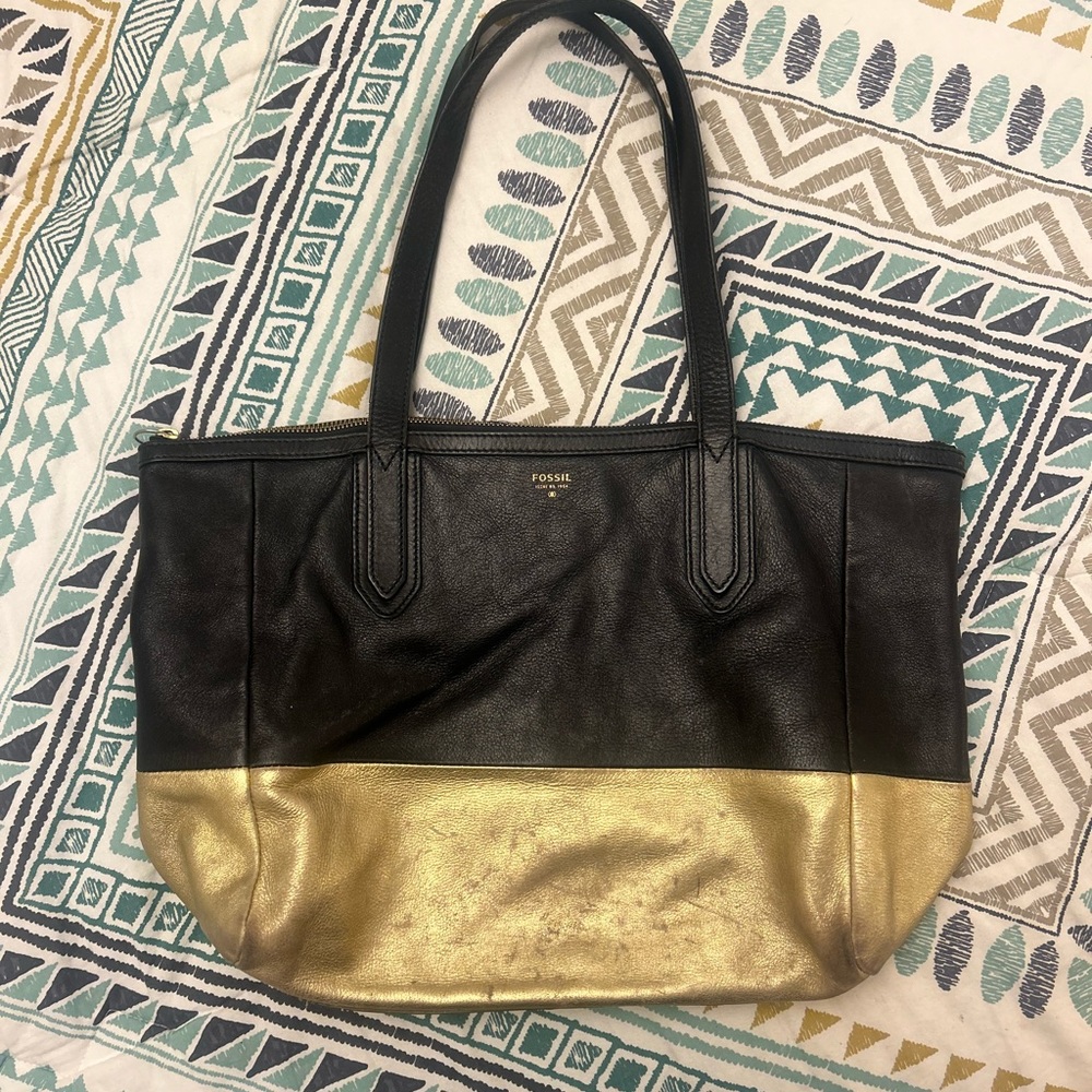 Fossil Leather Handbag/Tote